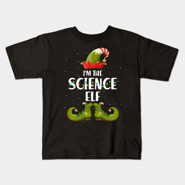 Im The Science Elf Christmas Kids T-Shirt by intelus